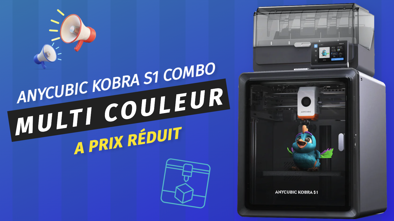 Le multi couleur à petit prix - La Anycubic S1 Combo